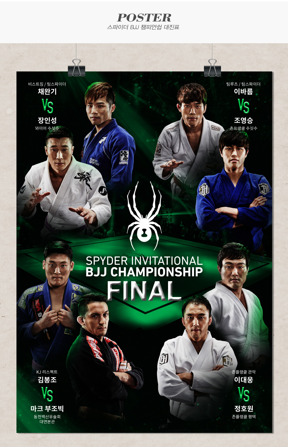 [사용금지] 스파이더 BJJ챔피언쉽 대진표