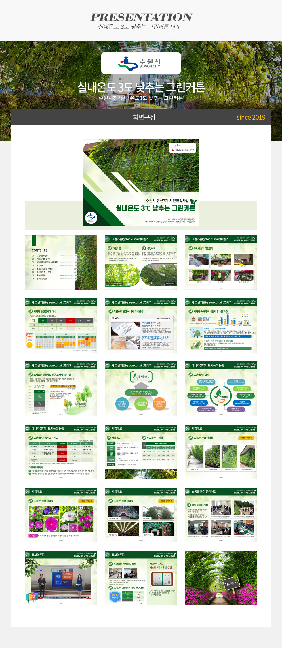 실내온도 3도 낮추는 그린커튼
