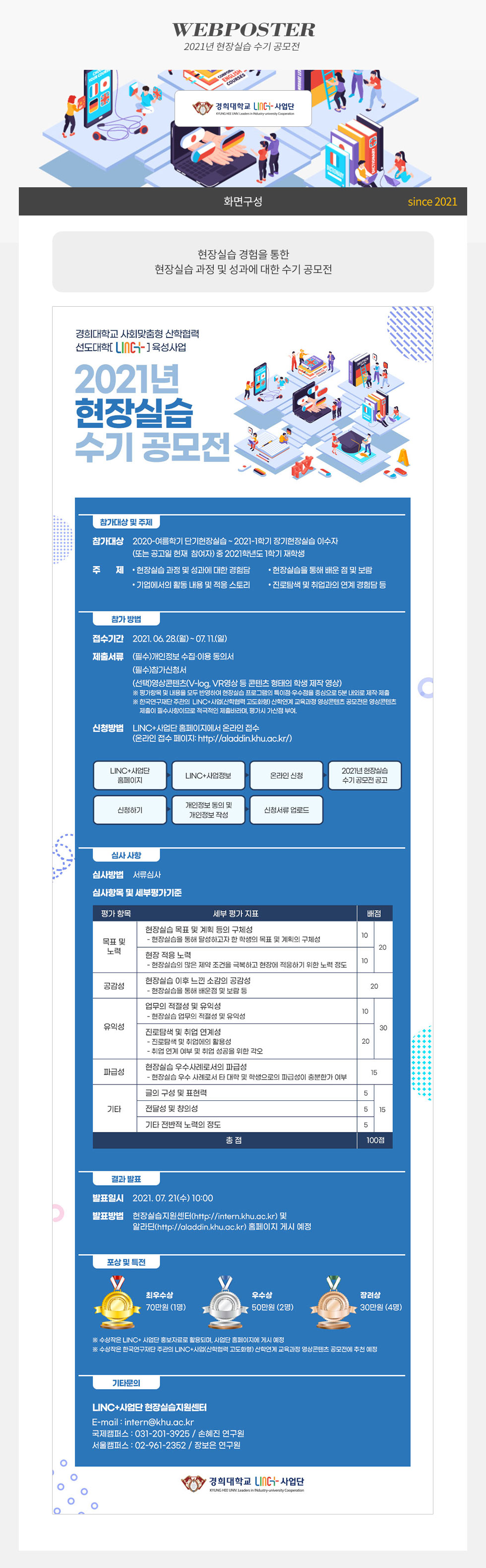 2021년 현장실습 수기 공모전